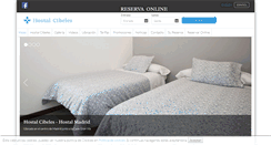 Desktop Screenshot of hostalcibelesmadrid.com